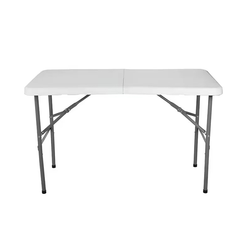 4ft indoor & Outdoor white color Plastic HDPE Folding Table