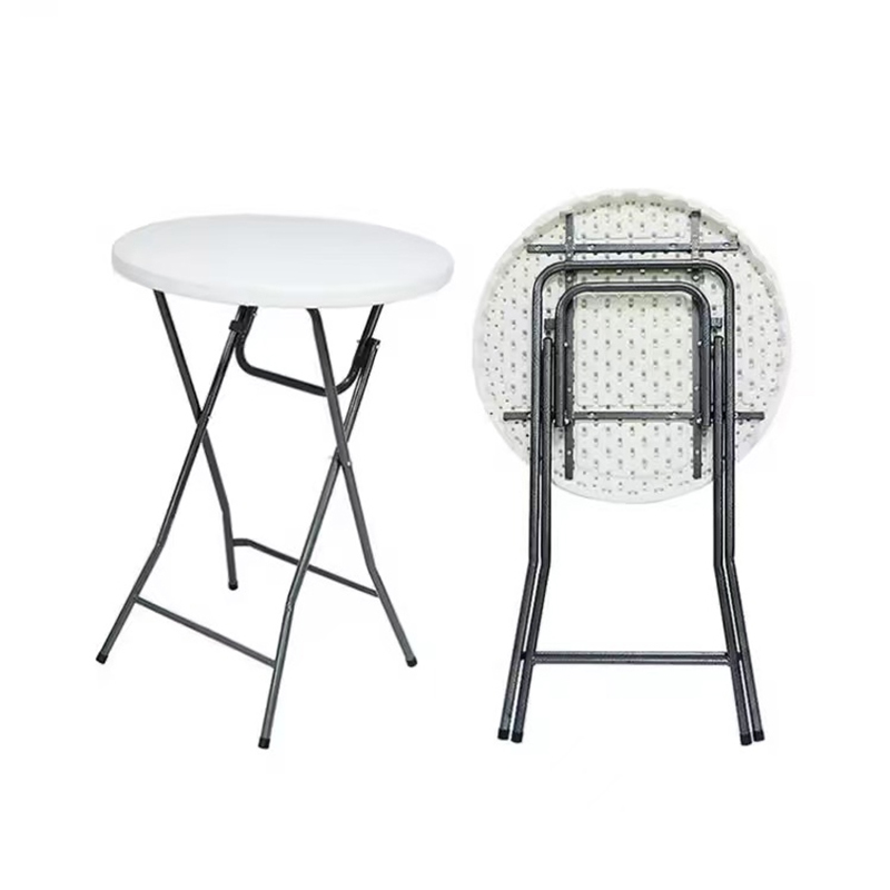110*60cm  white color Plastic HDPE Cocktail & Bar Table