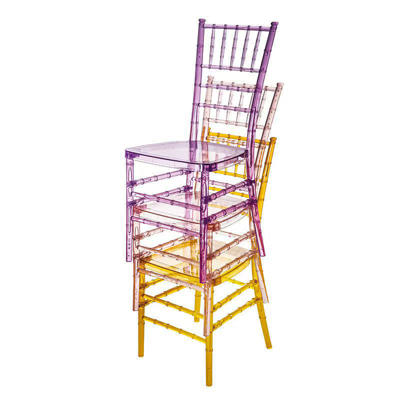 Clear Tiffany Knock-Down Chair for Wedding Event Banquet