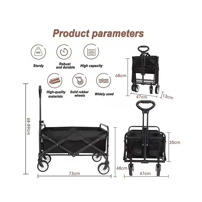Large Capacity  Shopping Trolley Picnic Heavy Duty Camping Foldable Wagon Cart