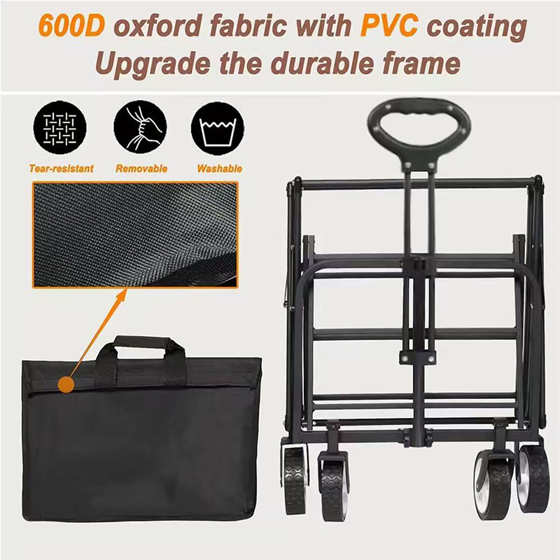Large Capacity  Shopping Trolley Picnic Heavy Duty Camping Foldable Wagon Cart