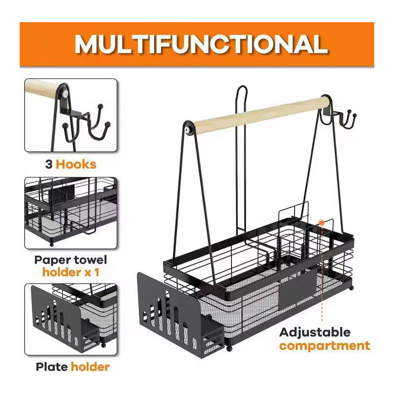 Outdoor Kitchen Accessory Organizer picnic BBQ With Condiment Utensil Storage Rack Outdoor Kitchen Accessory Organizer picnic BBQ With Condiment Utensil Storage Rack