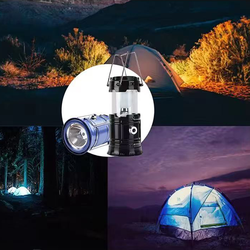 Multifunctional Solar Portable Telescopic Camp Lights USB Camping Light