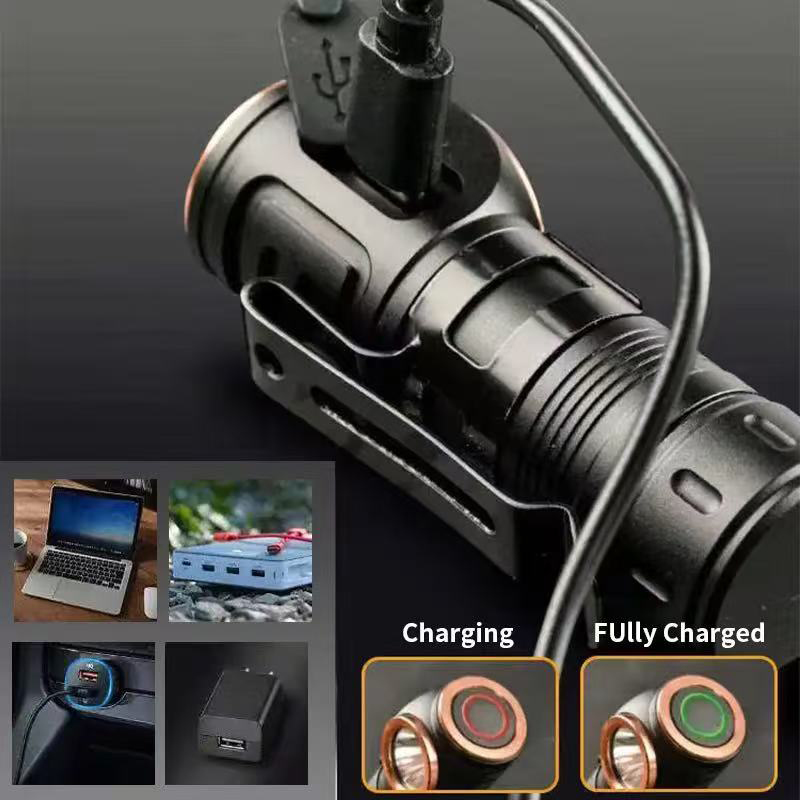 Customized USB Rechargeable Camping 6 modes LED Waterproof Headlamp Customized USB Rechargeable Camping 6 modes LED Waterproof Headlamp