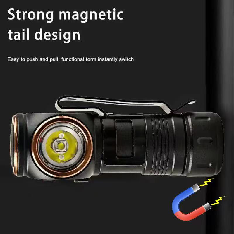 Customized USB Rechargeable Camping 6 modes LED Waterproof Headlamp