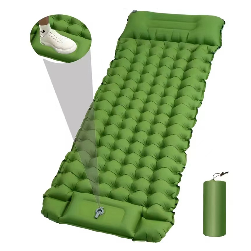 Hiking Foldable Nylon TPU Inflatable Air Mattress Sleeping Mat Waterproof Camping Bed Hiking Foldable Nylon TPU Inflatable Air Mattress Sleeping Mat Waterproof Camping Bed