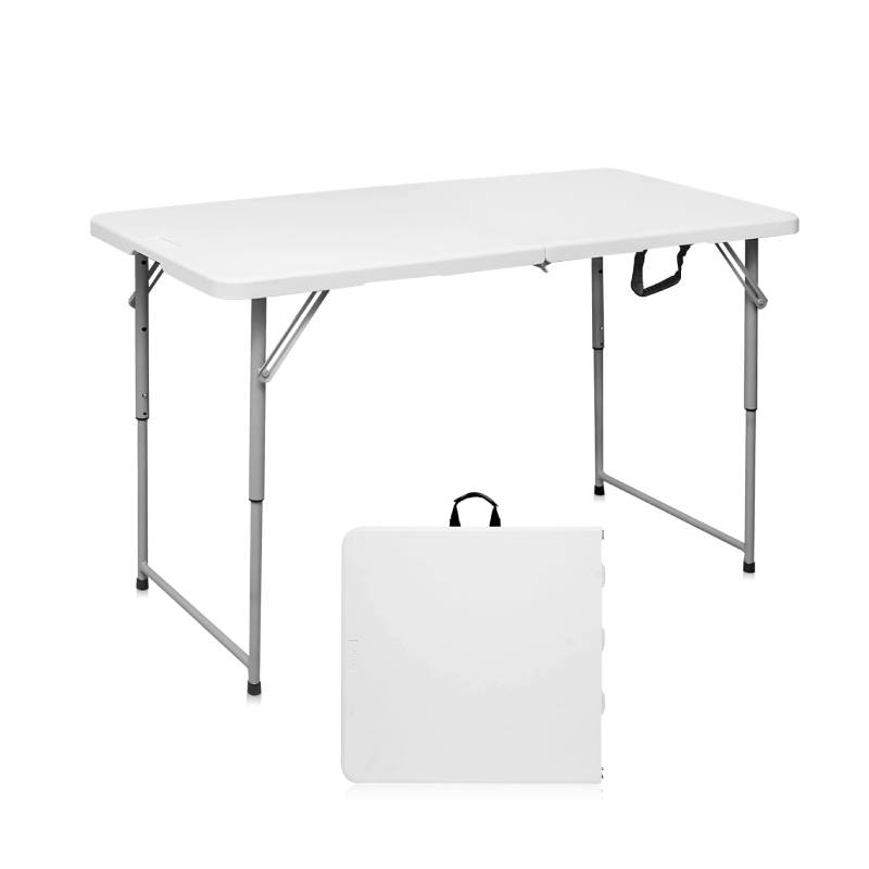 4ft indoor & Outdoor adjustable height Plastic HDPE Folding Table