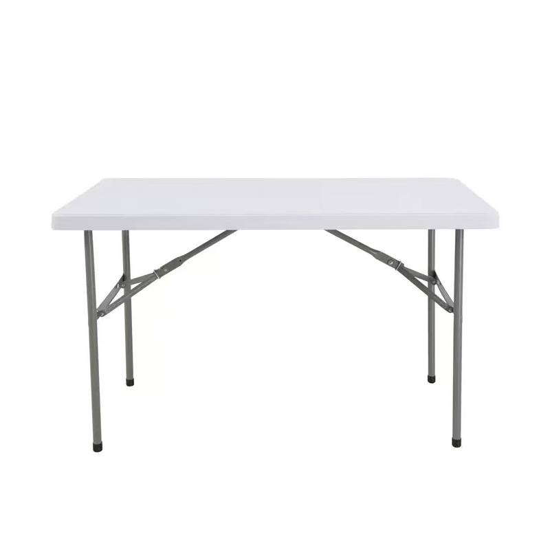 4ft non-foldable indoor & Outdoor white color Plastic HDPE Table 4ft non-foldable indoor & Outdoor white color Plastic HDPE Table