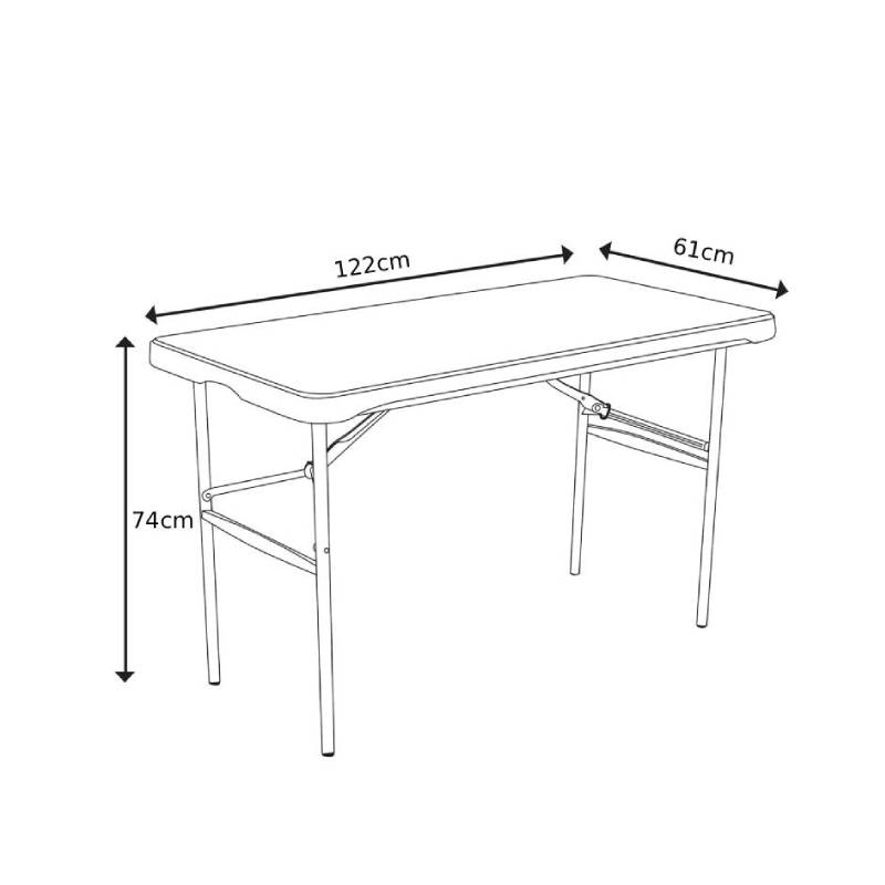 4ft non-foldable indoor & Outdoor white color Plastic HDPE Table 4ft non-foldable indoor & Outdoor white color Plastic HDPE Table