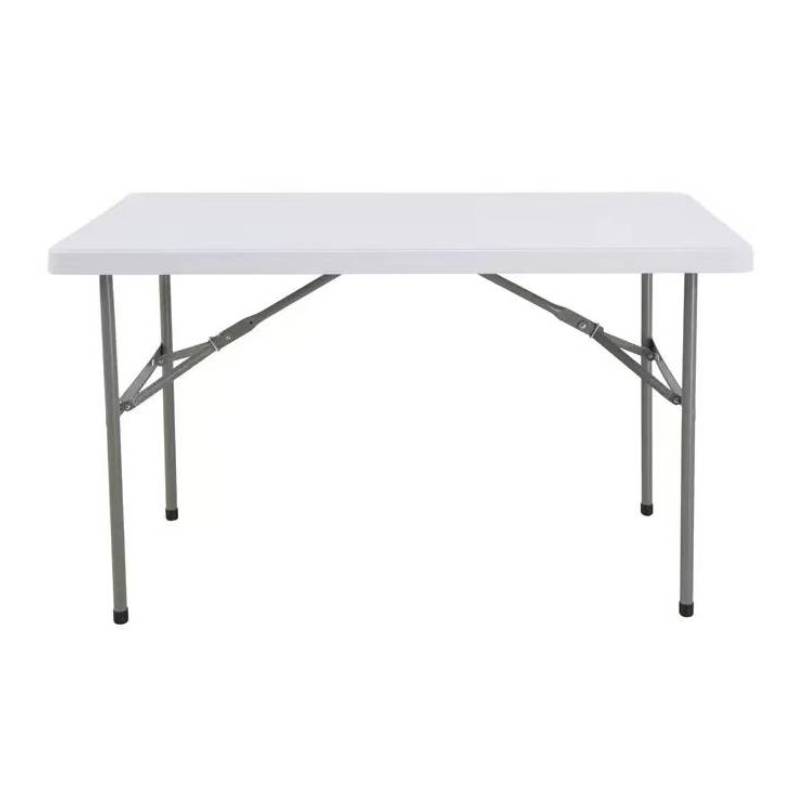 4ft non-foldable indoor & Outdoor white color Plastic HDPE  Table
