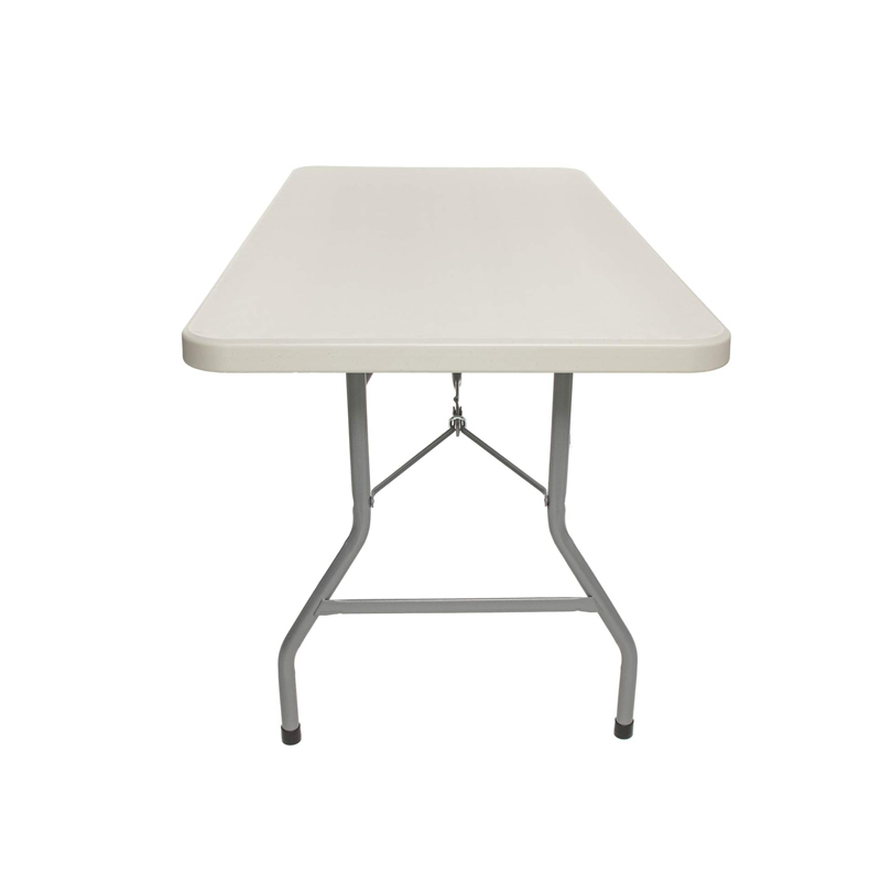 5 Foot Folding Table with Carrying Handle - Portable Plastic Fold in Half
