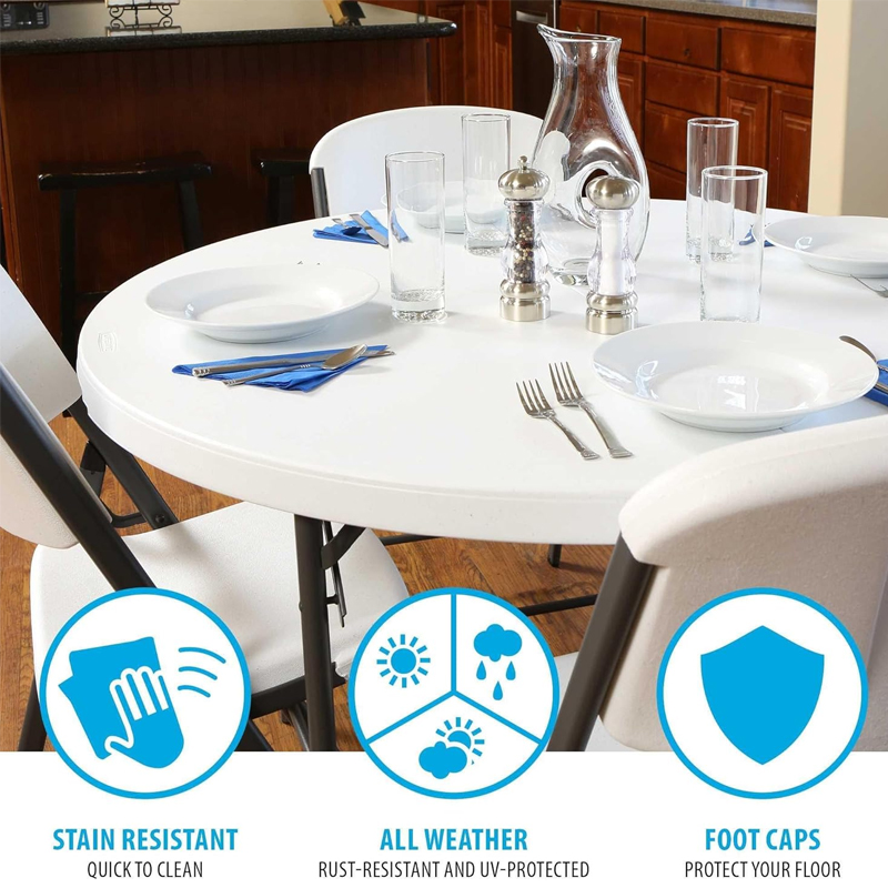4ft Commercial Fold-in-Half Round Table