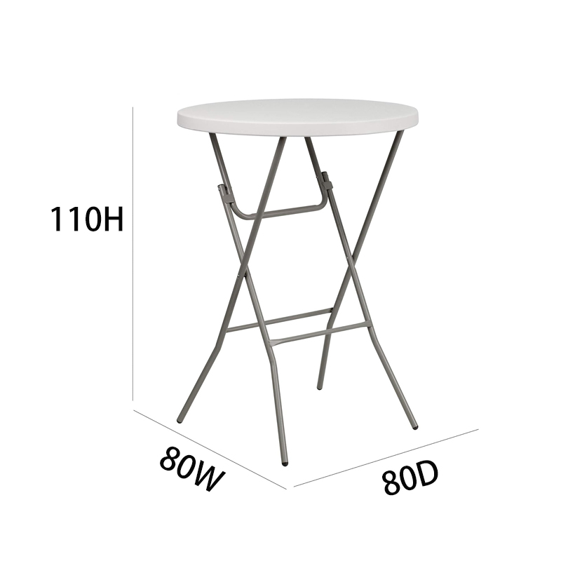 31.5" Round All-Occasion Folding Bar Height Table for Parties