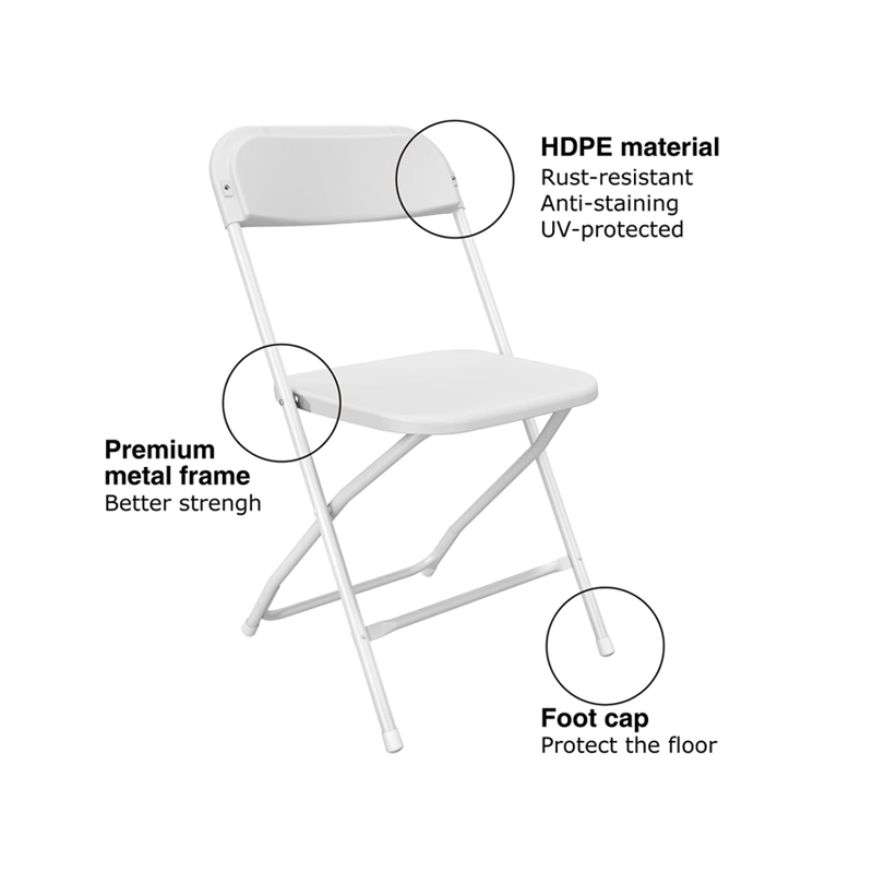 Plastic Folding Chair with Steel Frame for Home Office Wedding Party Plastic Folding Chair with Steel Frame for Home Office Wedding Party
