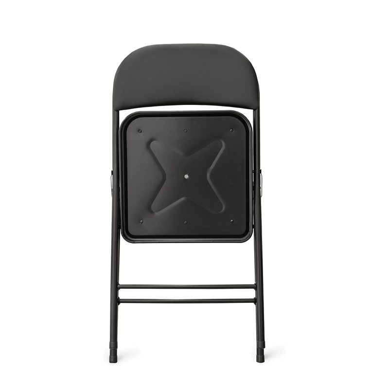 Comfortable Vinyl-Padded Metal Steel Folding Chairs