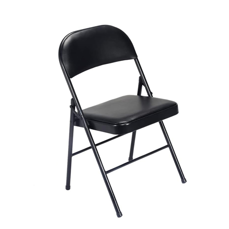 Comfortable Vinyl-Padded Metal Steel Folding Chairs
