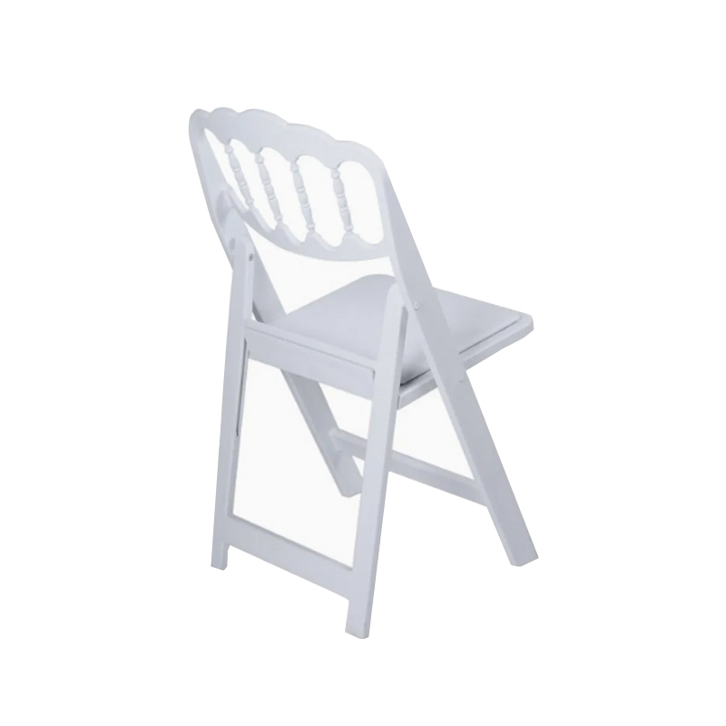 White Residential Standard Plastic Folding Chair for Indoor or Outdoor
