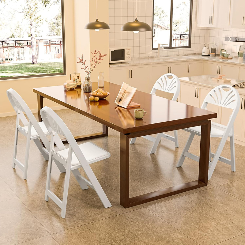 White Resin Plastic Folding Chair with Padding Seat for Event Party Indoor Outdoor