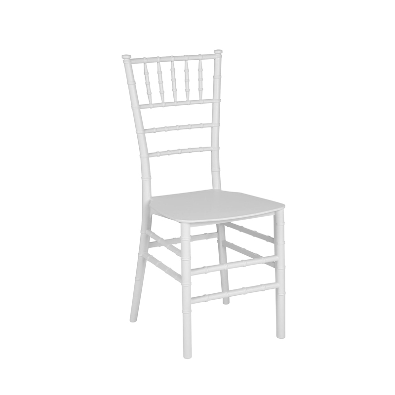  Flash Furniture White Resin Stacking Chiavari Chair for wedding