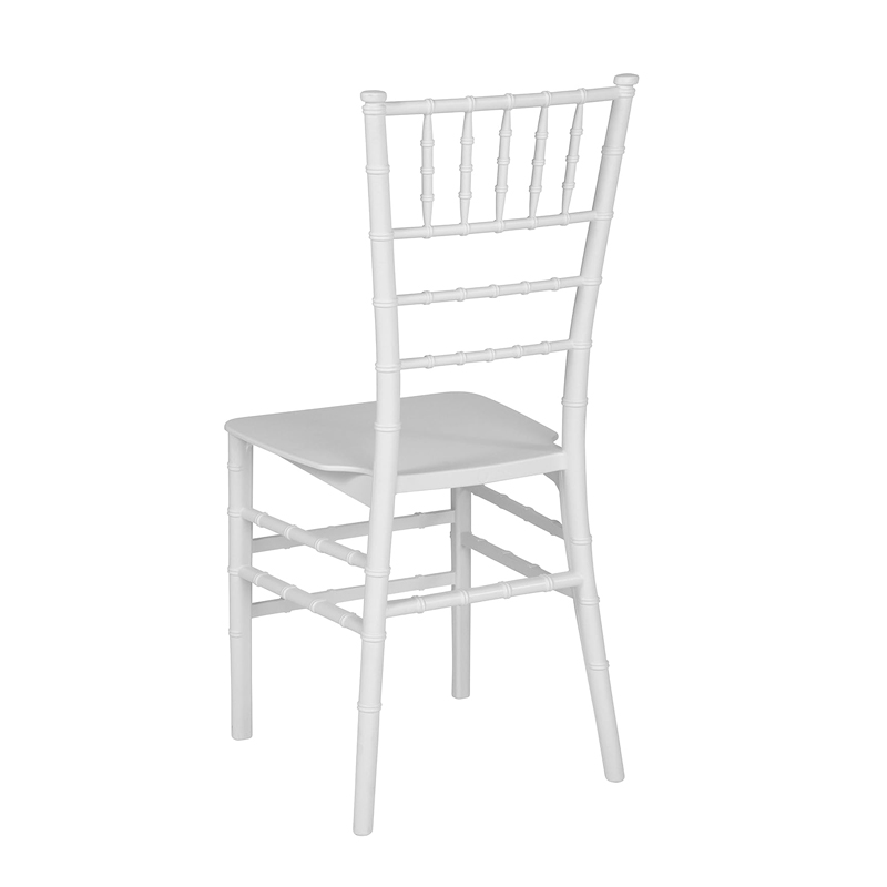  Flash Furniture White Resin Stacking Chiavari Chair for wedding