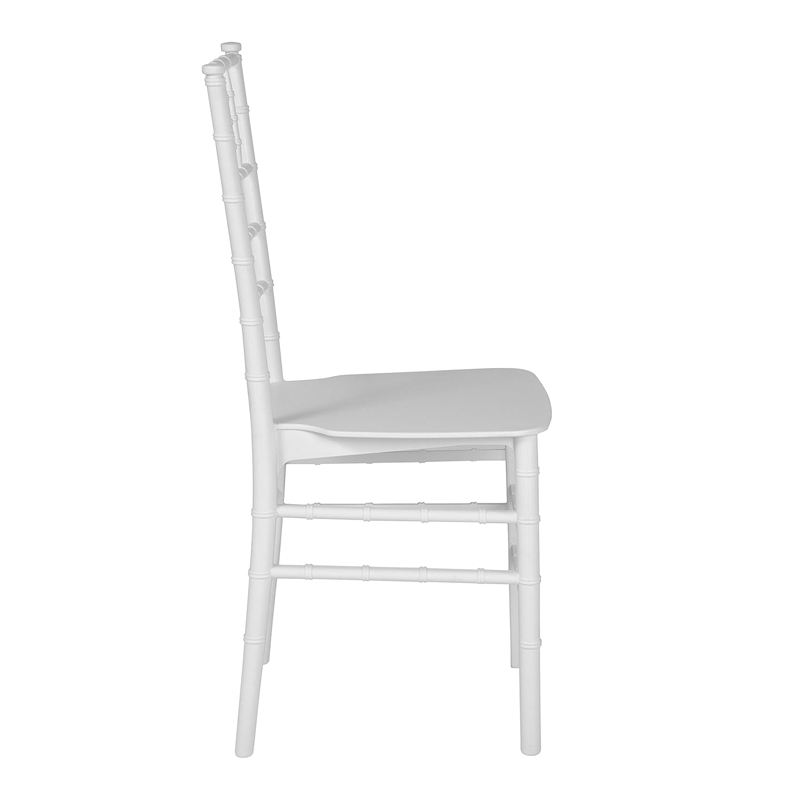  Flash Furniture White Resin Stacking Chiavari Chair for wedding