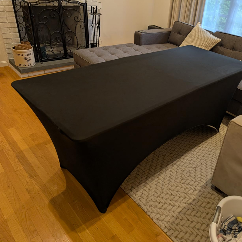 Tablecloth 6ft Fitted and Stretch Table Cover for Rectangle Tables Tablecloth 6ft Fitted and Stretch Table Cover for Rectangle Tables