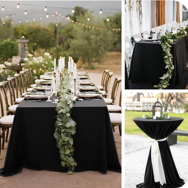 Tablecloth Made of Polyester Fabric for 6 ft Table Perfect for Event Tablecloth Made of Polyester Fabric for 6 ft Table Perfect for Event