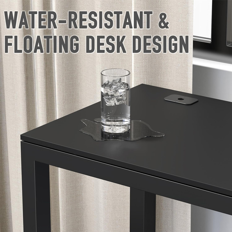 Black color Commercial-Grade Office Computer Desk 