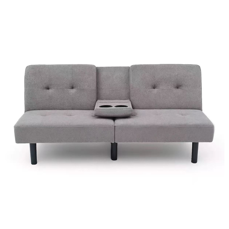 Modern Folding Futon, Reclining Sofa Bed for Apartment