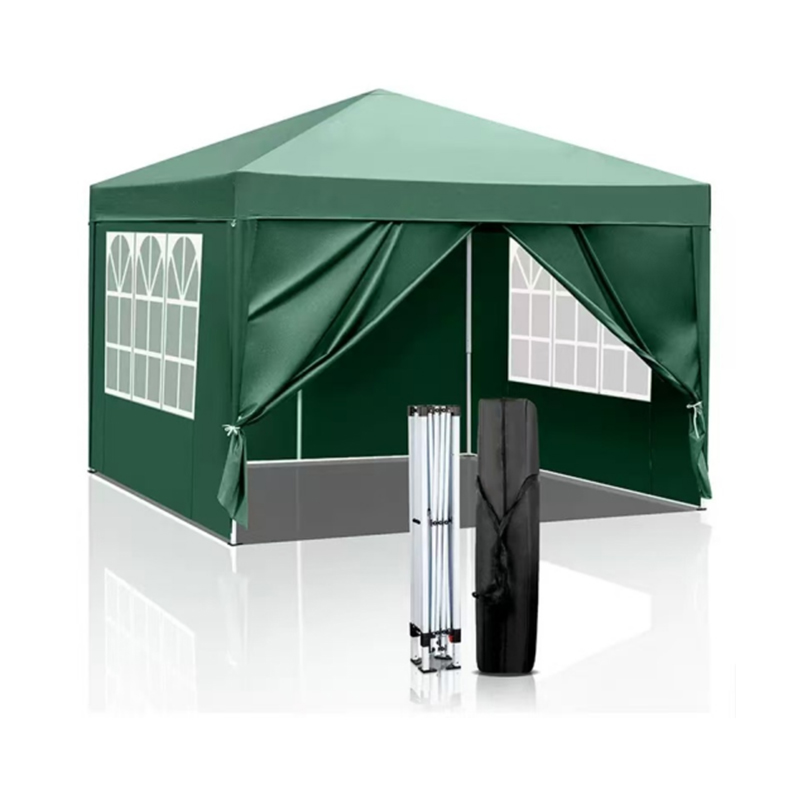 Outdoor WaterproofCanopy With 4 Removable Sidewalls And MeshWindows